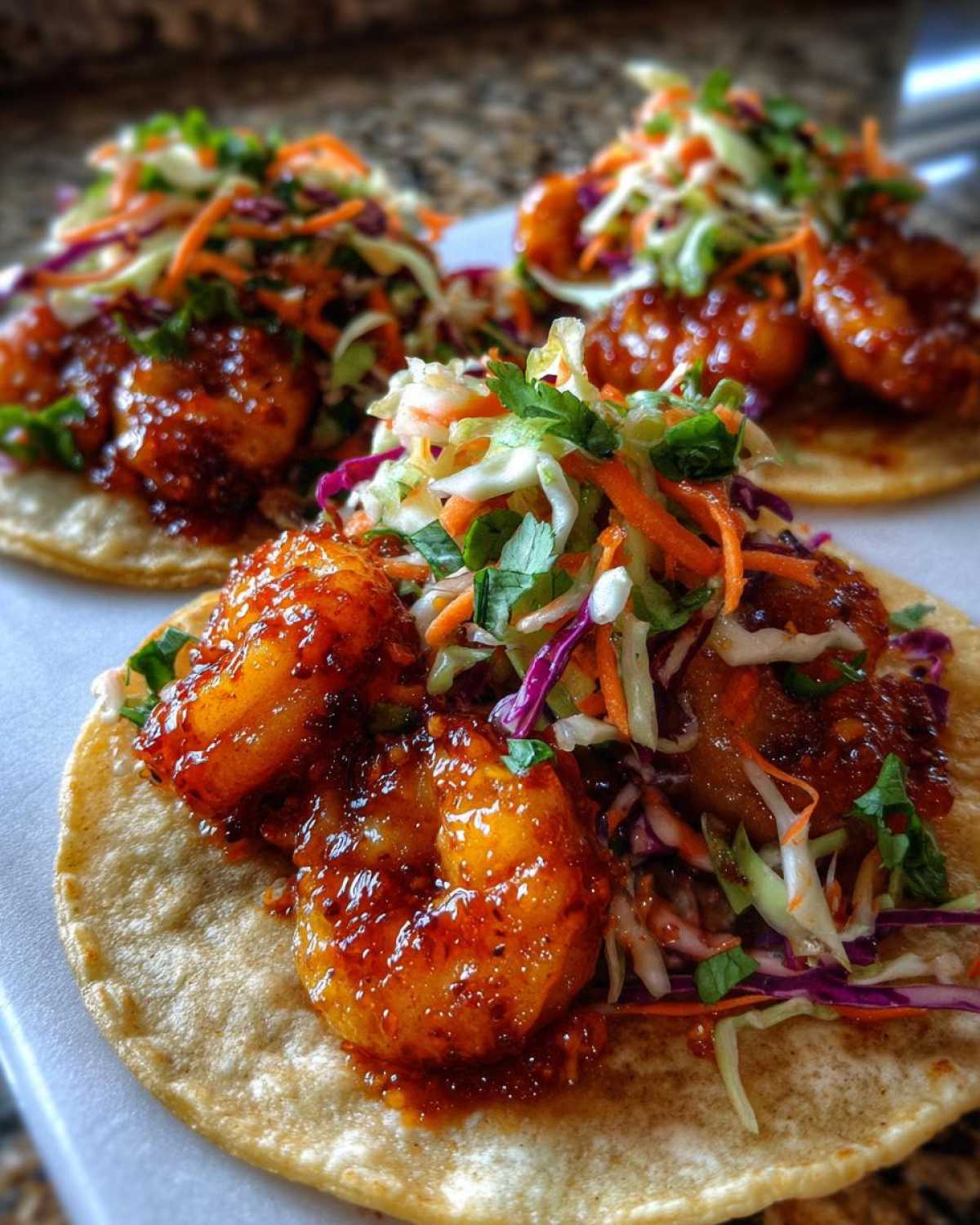 Sweet Chili Shrimp Tacos - detail 3