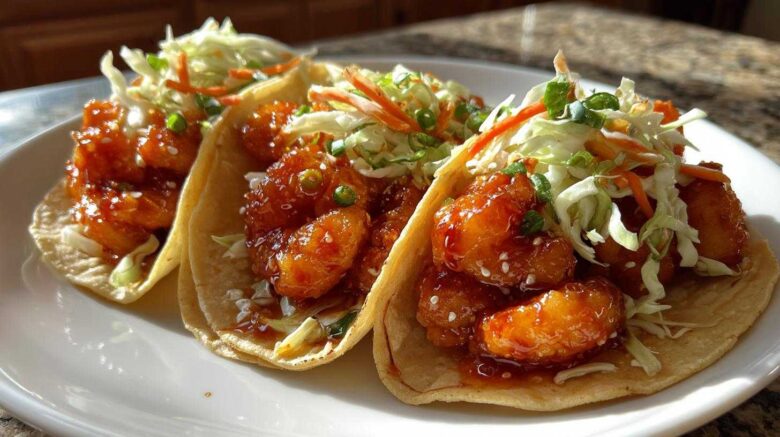 Sweet Chili Shrimp Tacos