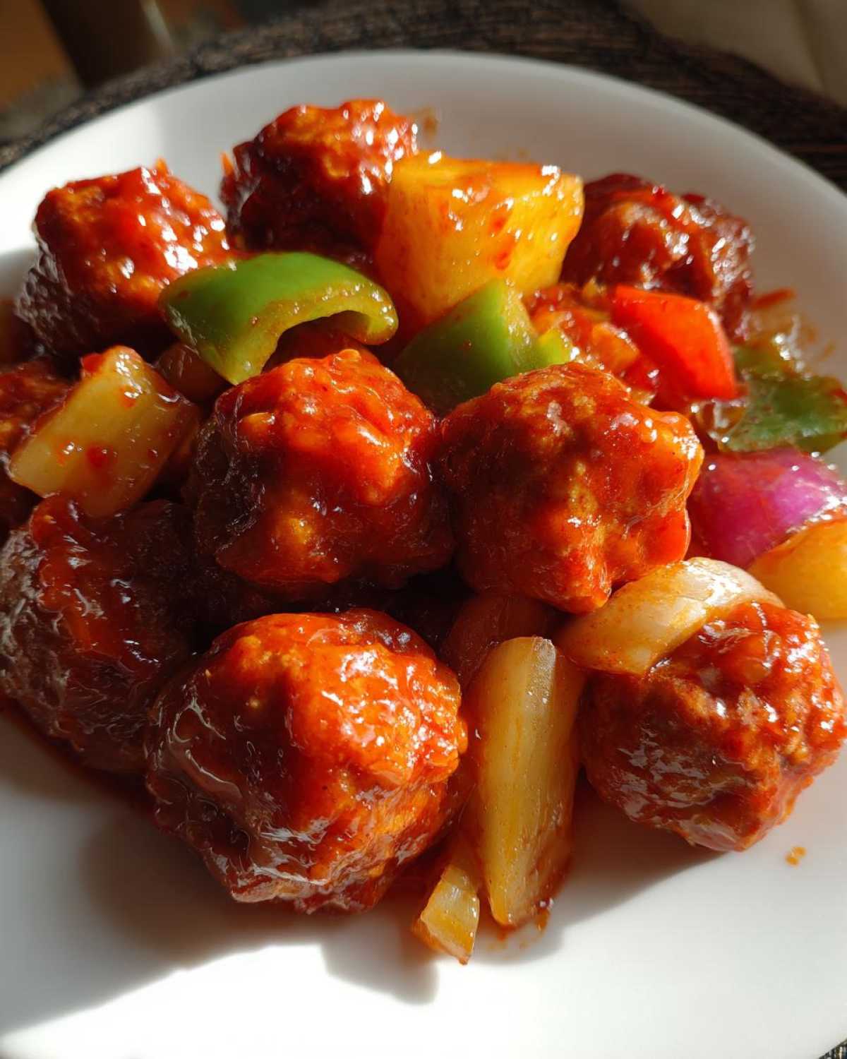 Sweet and Sour Chicken Meatballs - detail 1