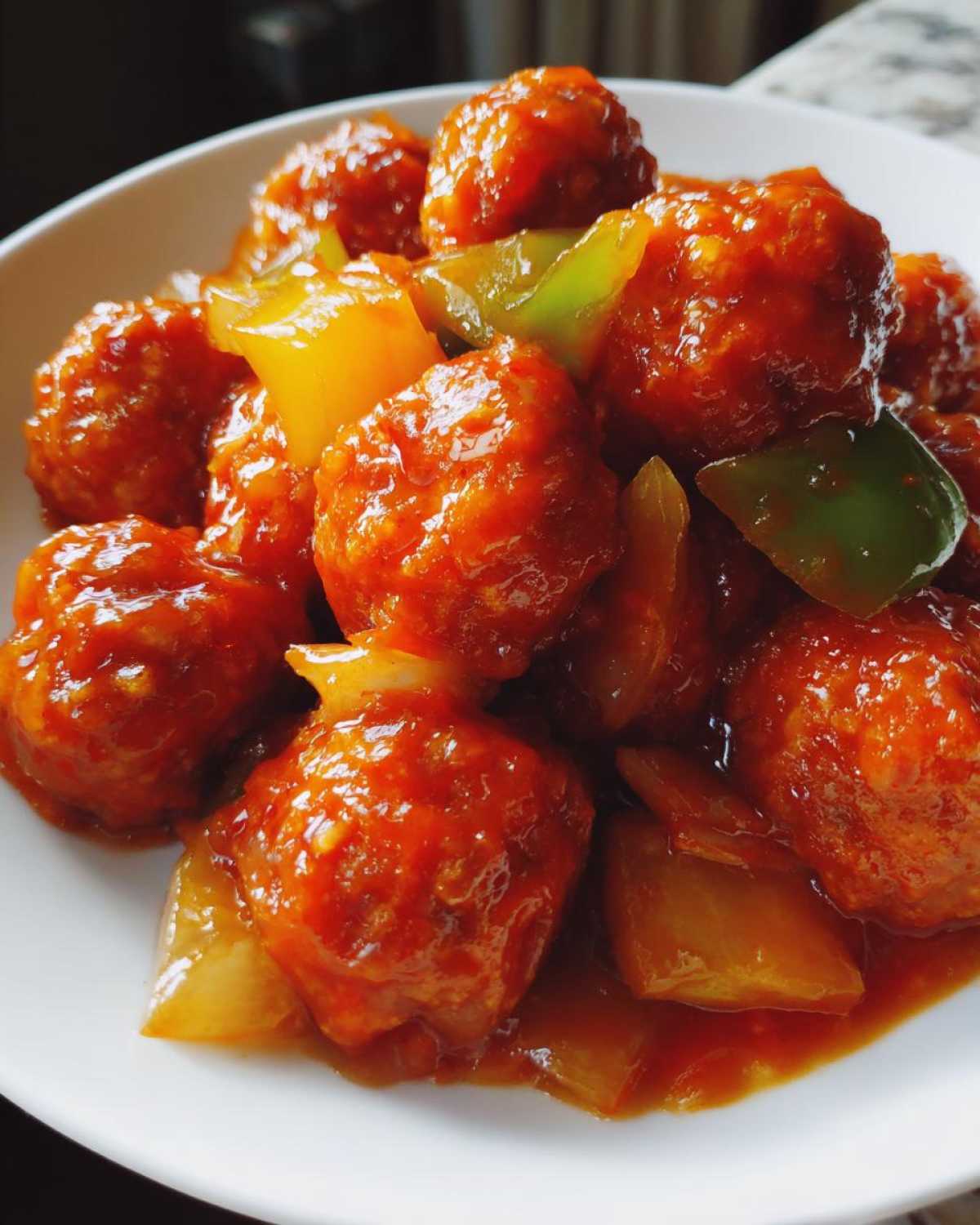 Sweet and Sour Chicken Meatballs - detail 3