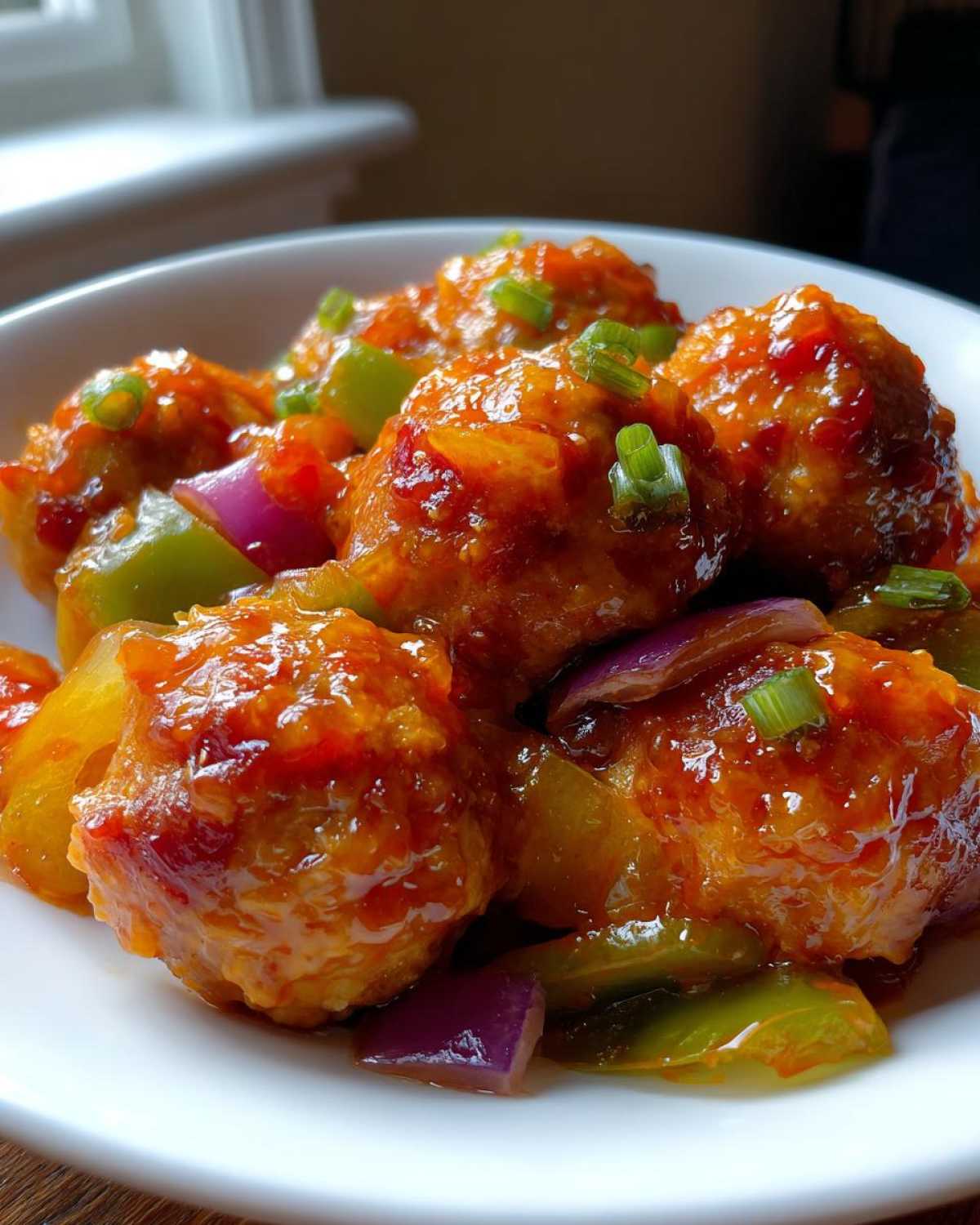 Sweet and Sour Chicken Meatballs - detail 4