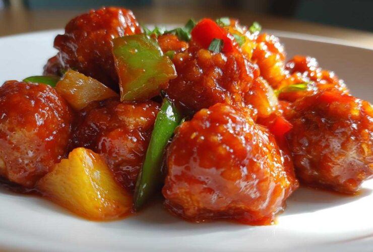 Sweet and Sour Chicken Meatballs