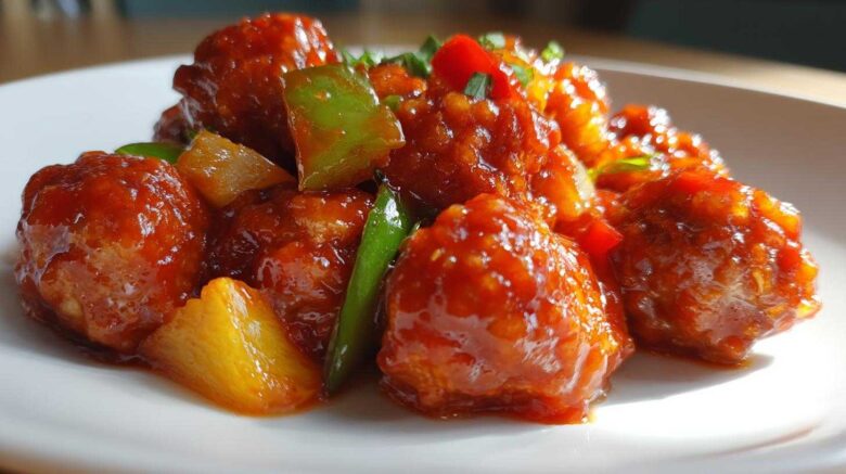 Sweet and Sour Chicken Meatballs