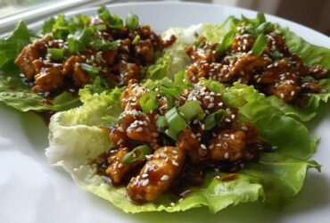Teriyaki Chicken Lettuce Wraps