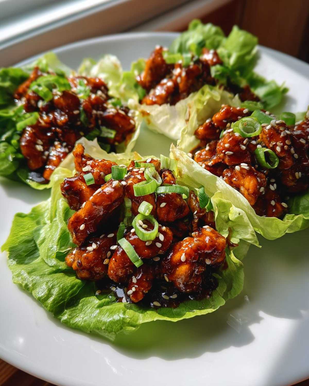 Teriyaki Chicken Lettuce Wraps - detail 4