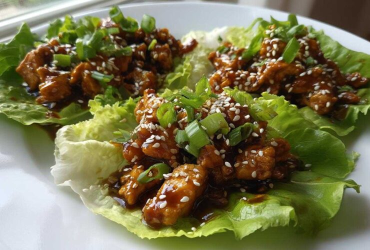 Teriyaki Chicken Lettuce Wraps