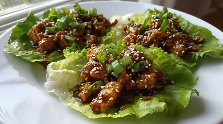 Teriyaki Chicken Lettuce Wraps