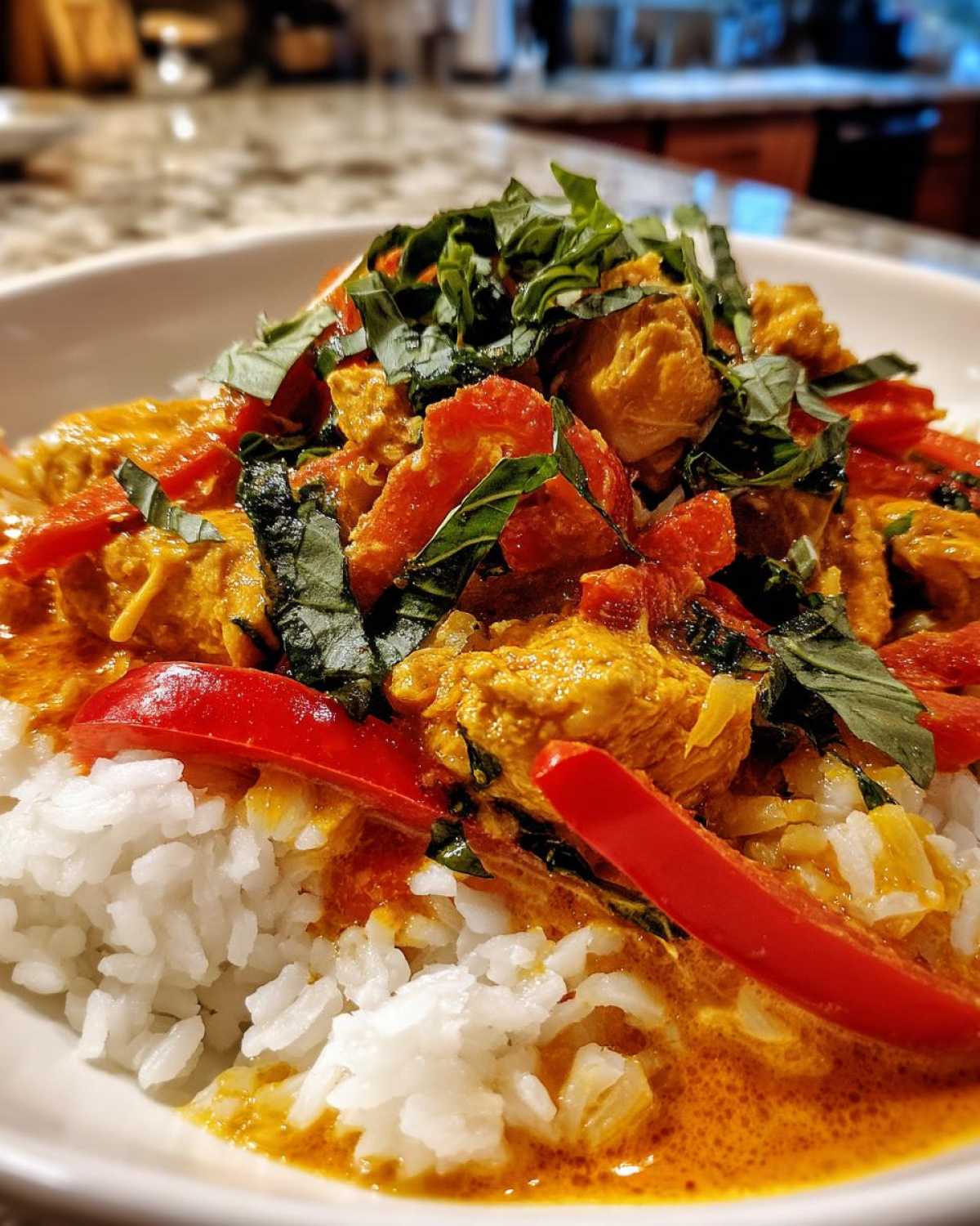 Thai Coconut Chicken Curry - detail 4