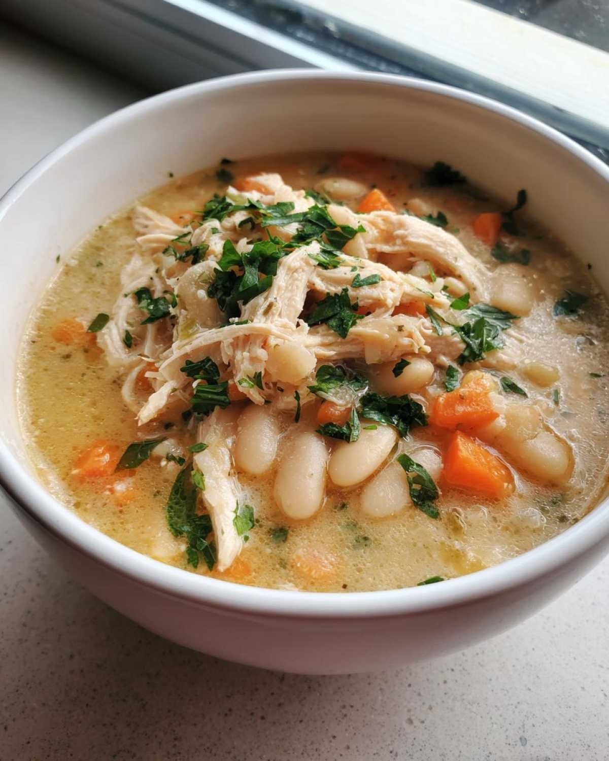 Tuscan White Bean Chicken Soup - detail 1