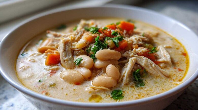 Tuscan White Bean Chicken Soup