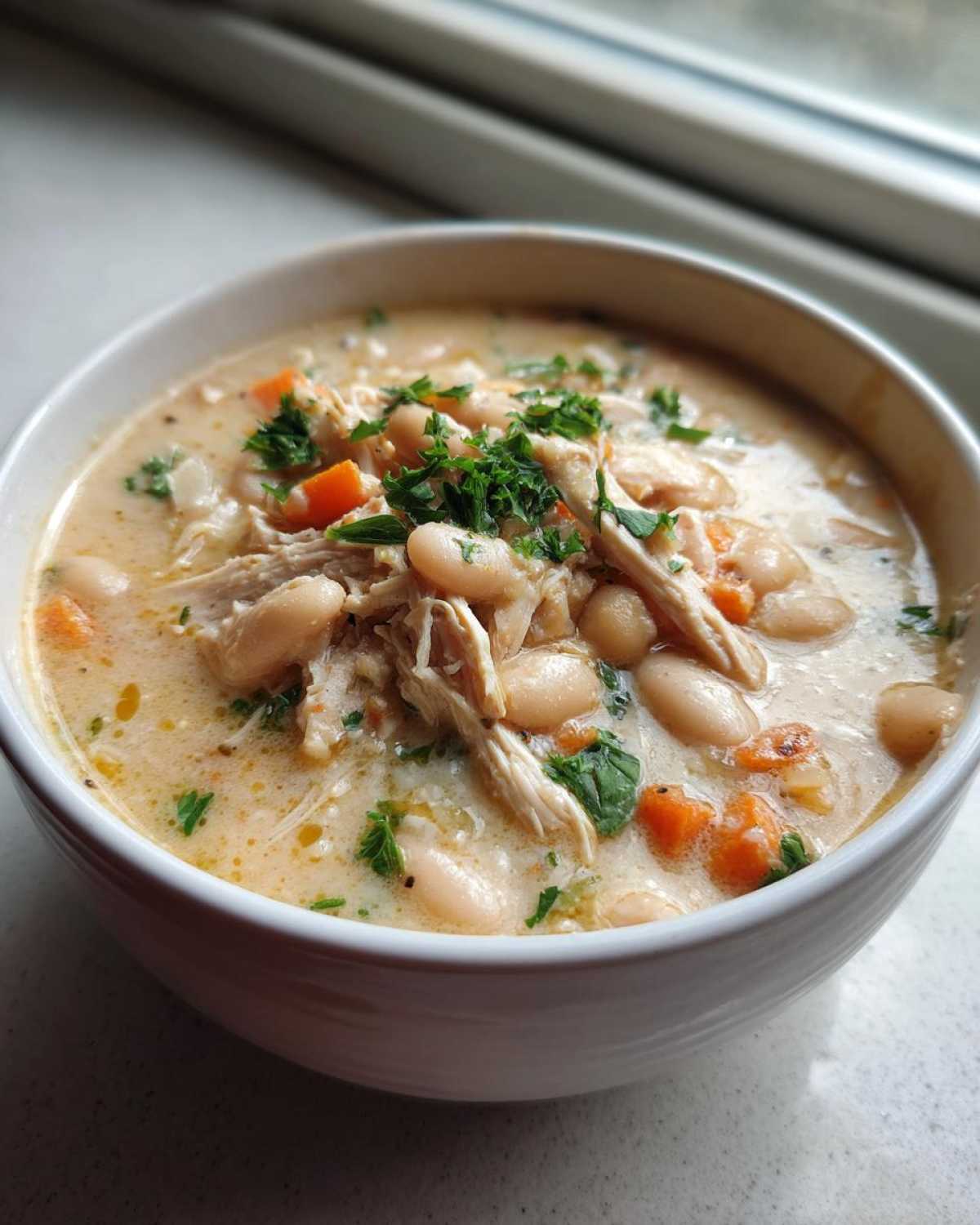 Tuscan White Bean Chicken Soup - detail 3