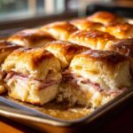 Hawaiian Roll Ham and Cheese Sliders with Honey Mustard Glaze - Tasty